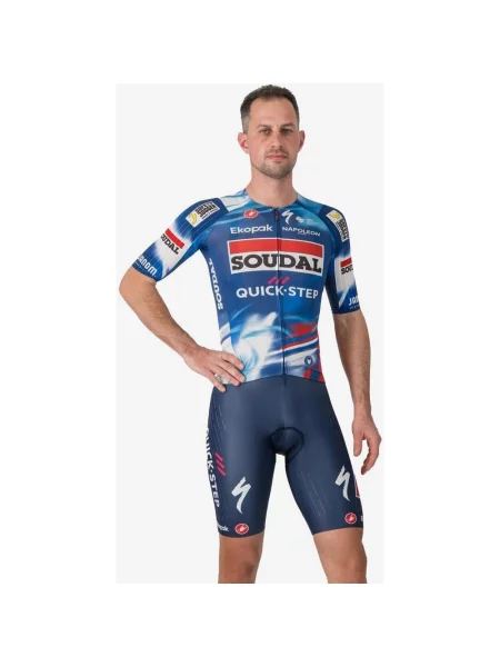 Spodenki rowerowe Soudal Quick-Step Free Aero Race XS niebieskie