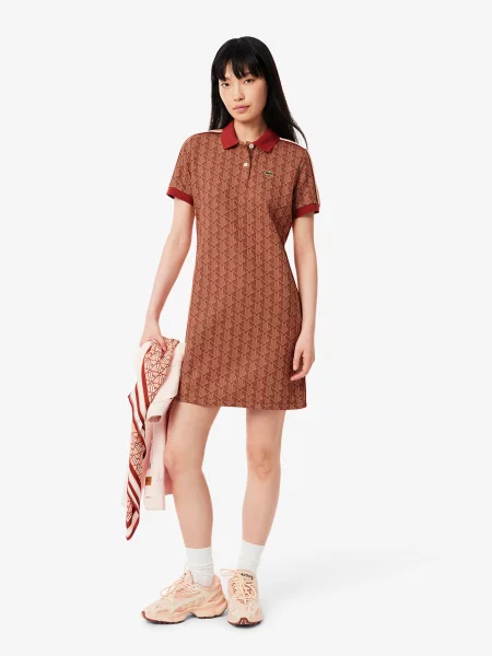 Сукня-футболка Lacoste коричневий