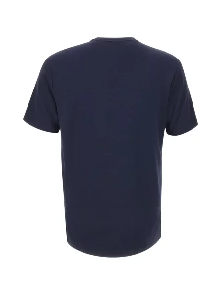 Krátké tričko Ea7 Emporio Armani s autogramem modré