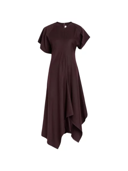 Rochie Victoria Beckham asimetrică roșu