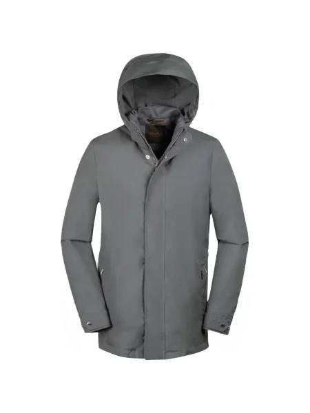 Jachetă cu glugă Moorer cu glugă gri