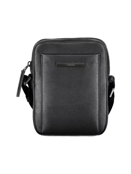 Torba na ramię Calvin Klein elegancka skórzana czarna