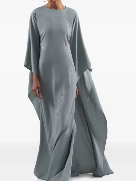 Stras rochie maxi Taller Marmo albastru