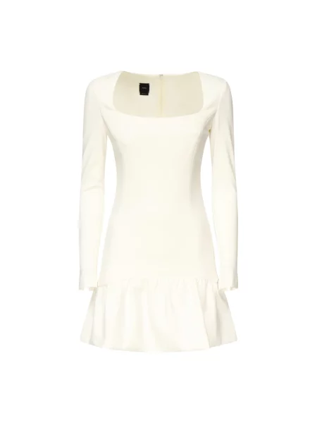Sukienka Pinko z długim rękawem biała