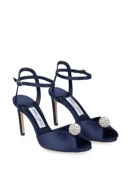 Sandale Jimmy Choo din satin albastru