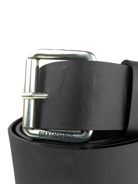 Curea Bikkembergs din piele cu autograf negru