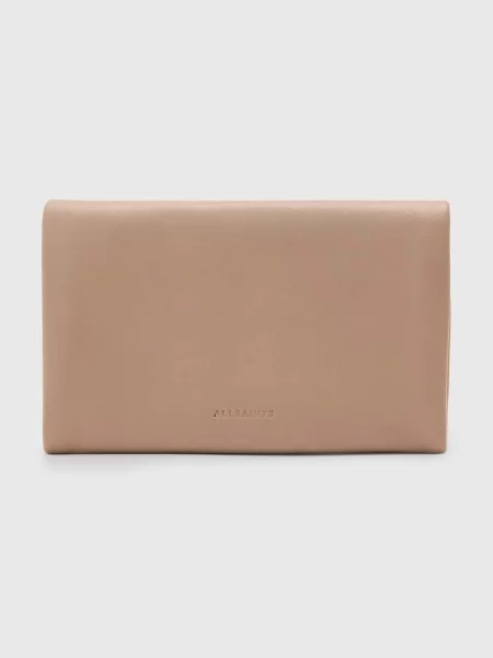 Кожен портфейл AllSaints HARLUNA дамски бежово