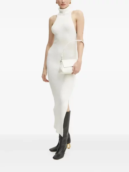 Rochie midi Bardot până la genunchi de costum
