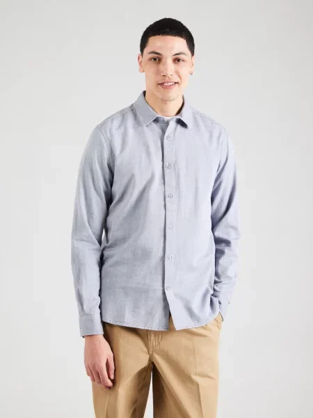 KnowledgeCotton Apparel Cămașă porumbel albastru