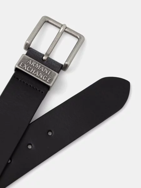 Armani Exchange curea pentru bărbați din piele negru