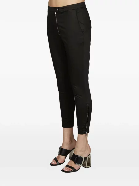 Pantaloni Dondup din satin negru