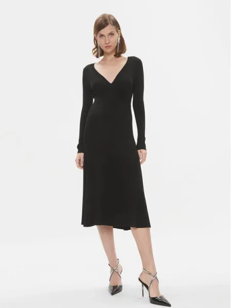Pinko Rochie tricotată Coccodrillo negru