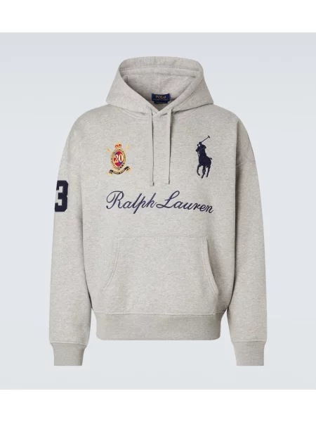 Jersey hoodie Polo Ralph Lauren siva