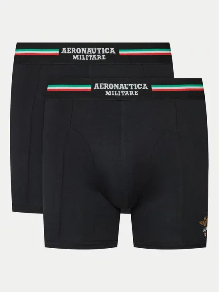 Boxerky Aeronautica Militare Trunk 2 páry black černé