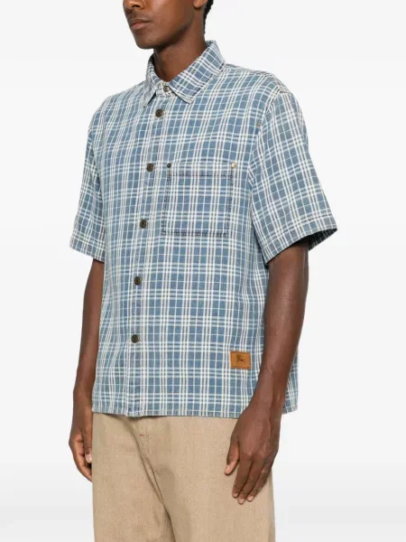 Kockás rövid ing Burberry kék