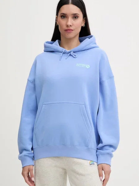Rip Curl hanorac cu glugă pentru femei cu SURF PUFF HERITAGE albastru