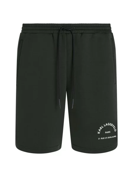 Karl Lagerfeld Pantaloni Rue St-Guillaume verde închis alb