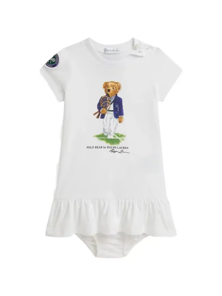 Sukienka dziecięca Polo Ralph Lauren biała