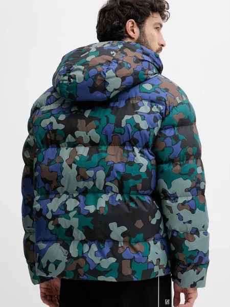 Emporio Armani geacă de iarna verde