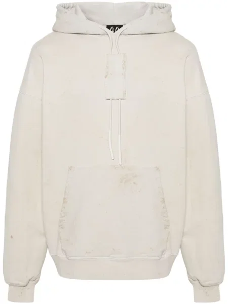 Суичър с качулка 44 Label Group с протрити краища