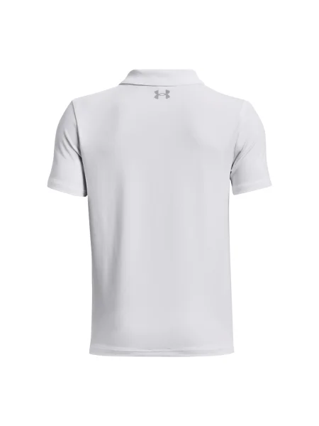Tricou polo copii Under Armour gri