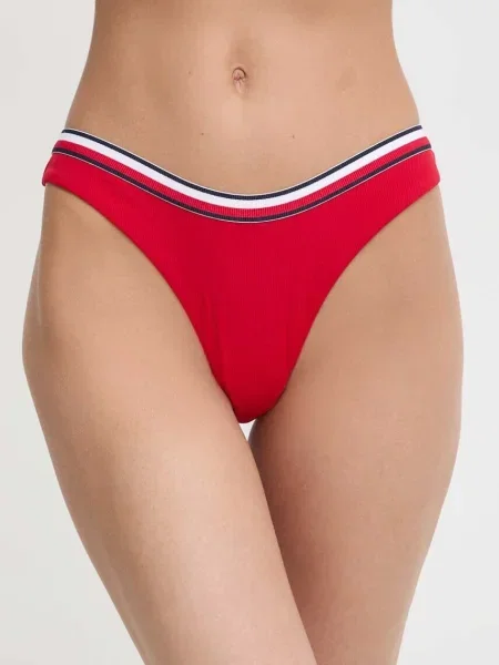 Olcsóbban. Bikini alsó Tommy Hilfiger Cheeky High Leg Bikini primary red. Méret: M piros