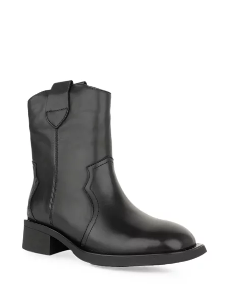 Botine Linda Baumann din piele negru