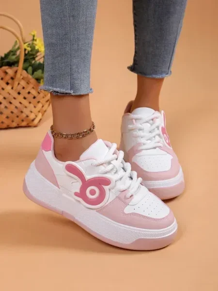 Sneakerși Resti alb