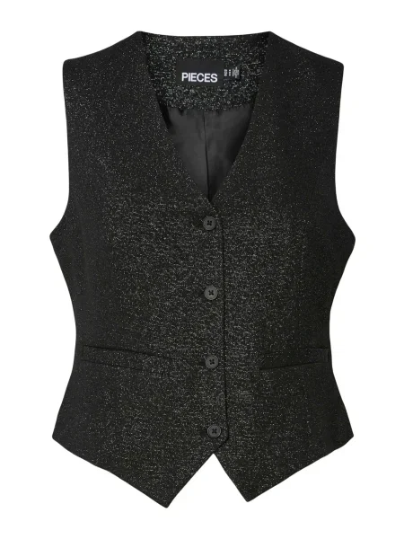 PIECES Vestă de costum PCBOSELLA' negru