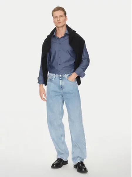 Calvin Klein Košile Tmavomodrá