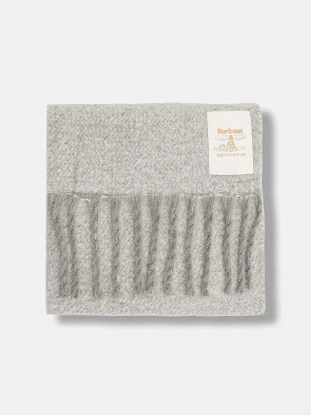 Шарф Barbour однотонний сірий
