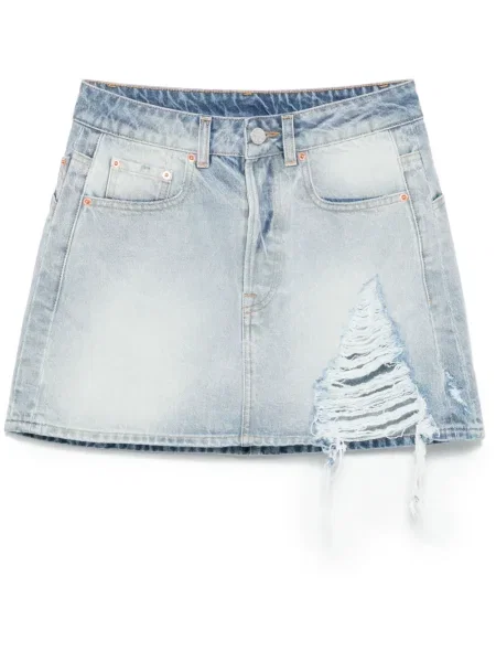 Fustă din denim Vetements albastru