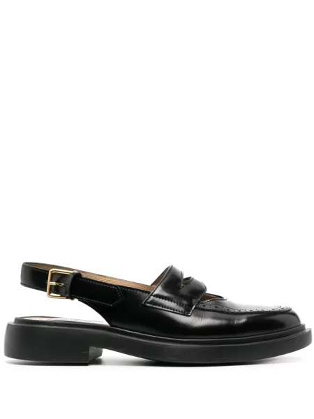 Pantofi loafer Thom Browne din piele slingback negru