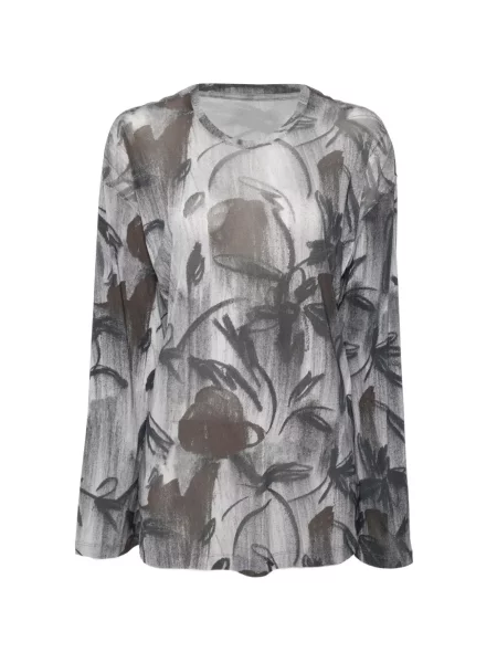 Lung tricou Jnby cu imagine gri