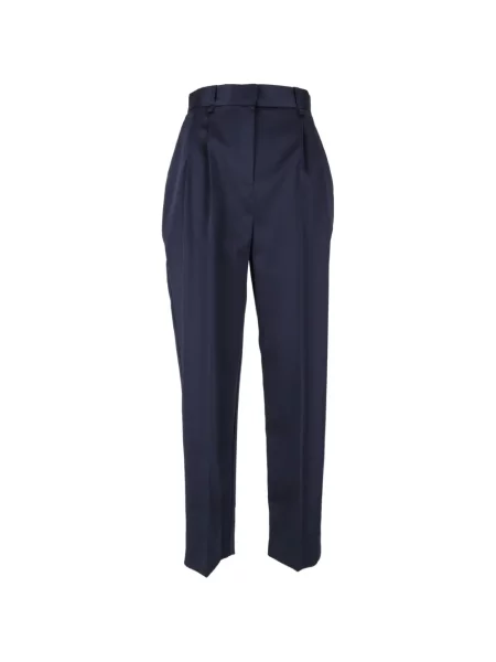 Pantaloni Elisabetta Franchi din satin albastru