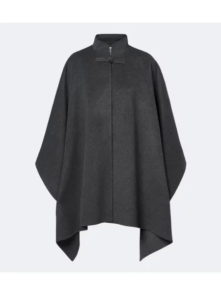 Poncho Róhe de lână gri