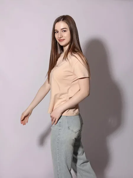 Футболка Lumo бежевая