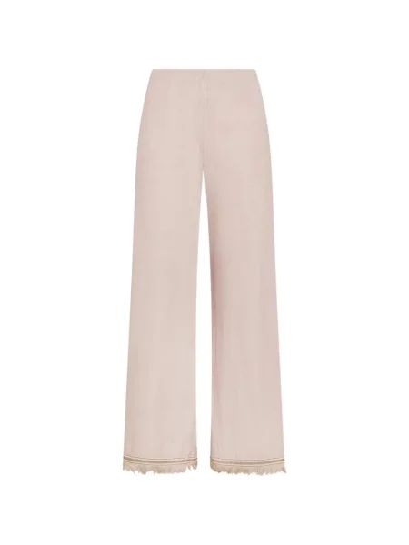 Pantaloni Seventy cu franjuri de in