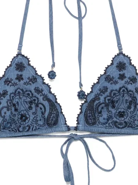 Bikini Zimmermann cu model paisley albastru