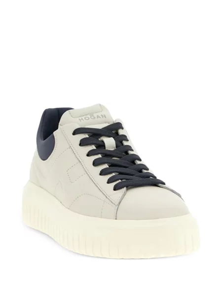 Sneakerși Hogan din piele cu dungi