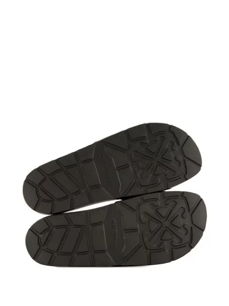 Papuci Off-white cu imagine slip-on alb