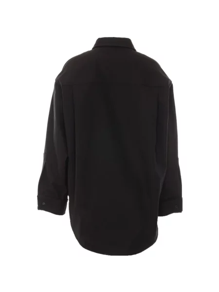 Риза Balenciaga бродирана черно