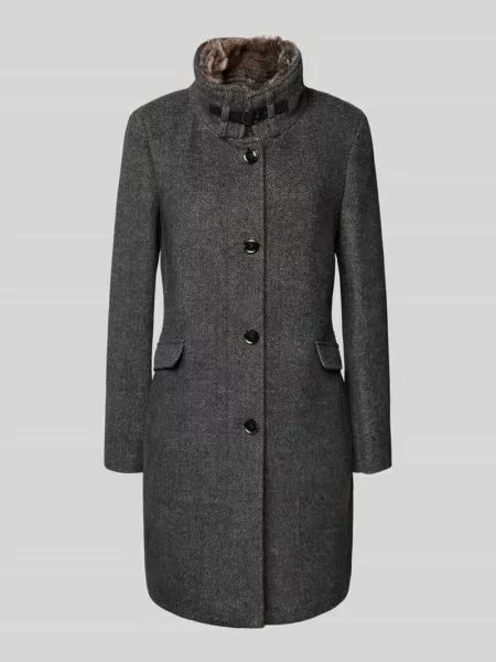 Płaszcz o kroju regular fit z dodatkiem wełny Christian Berg Woman Selection