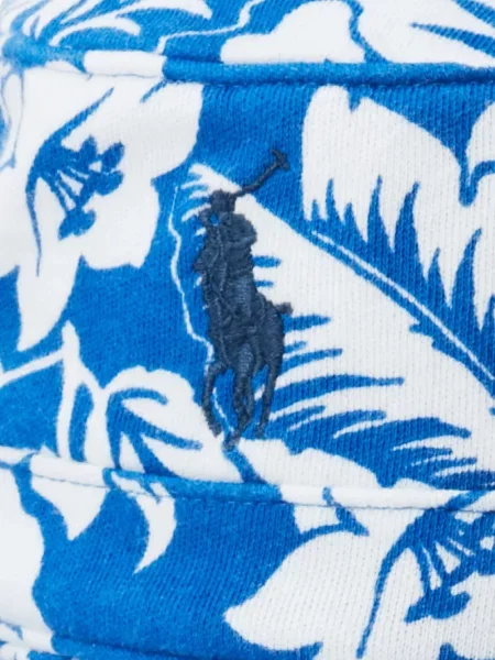 Tricou polo Polo Ralph Lauren cu glugă cu blană cu broderie roșu