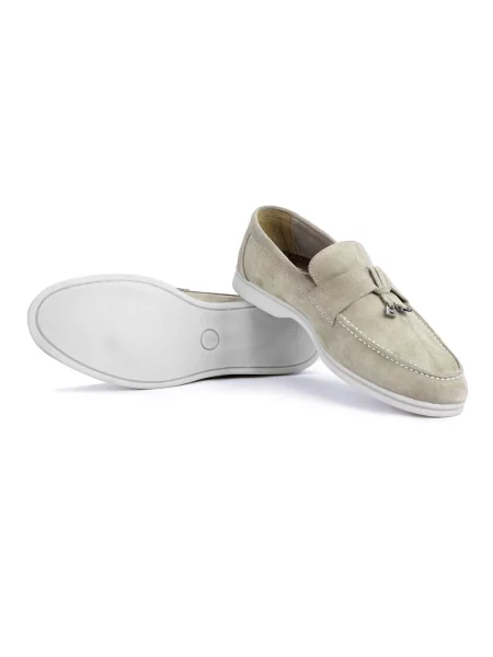 Szarvasbőr casual loafer Ducavelli bézs