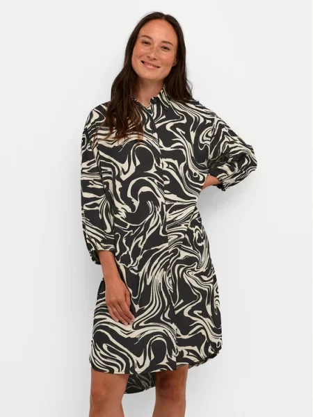 Kaffe Sukienka koszulowa Carmen czarny