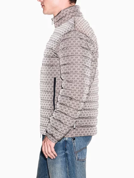 Пуховик Armani Exchange коричневий