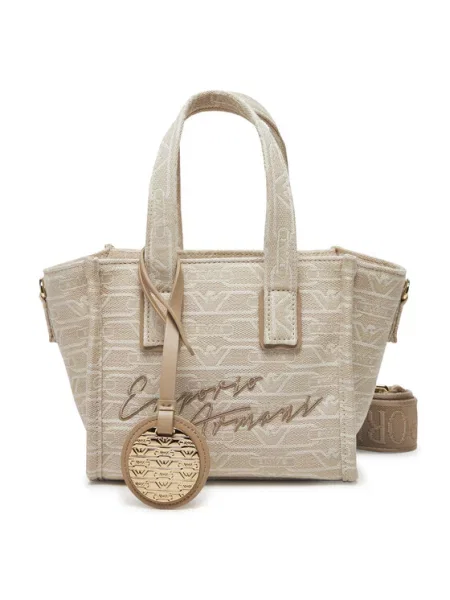 Kabelka Emporio Armani béžová