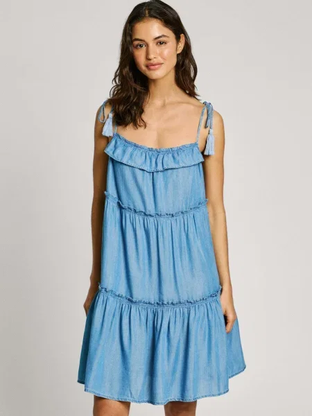 Šaty Pepe Jeans ETTY modrá