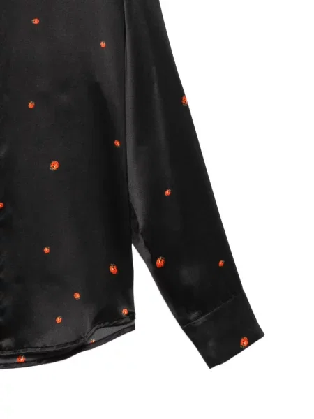 Bluză Cynthia Rowley cu imagine negru